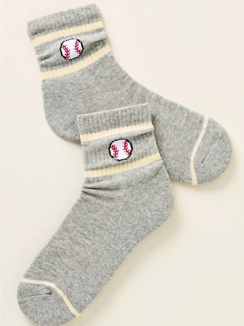 Anthropologie Daily Practice Sporty Icon Socks -Baseball